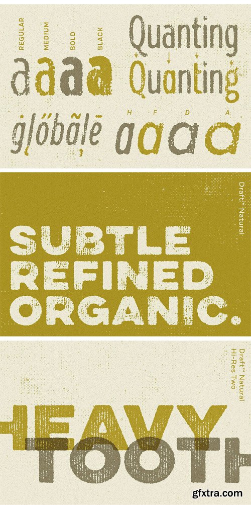 Draft Natural Font Family