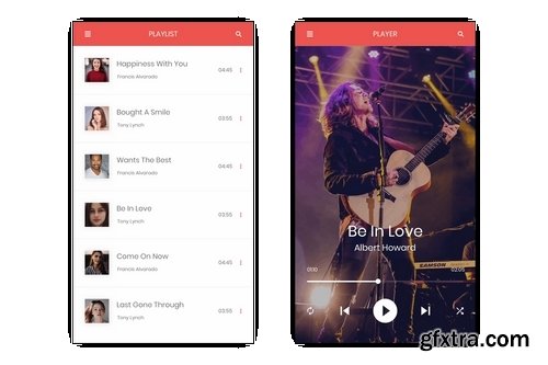 TuneIn - Music Player Mobile App for Sketch