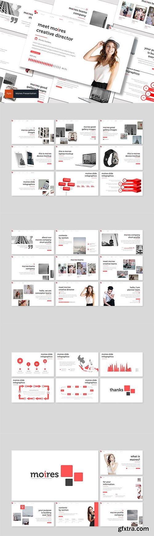 Moires - Powerpoint, Keynote and Google Slides Templates
