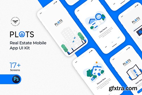 Plots Real Estate Mobile App UI Kit Plots Real Estate Mobile App UI Kit