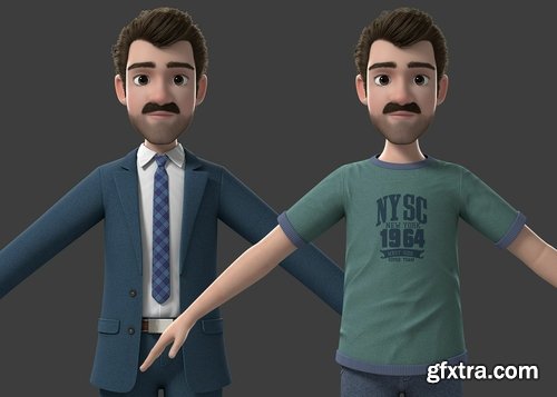 Cgtrader - Cartoon Man 3D model