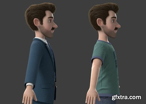 Cgtrader - Cartoon Man 3D model