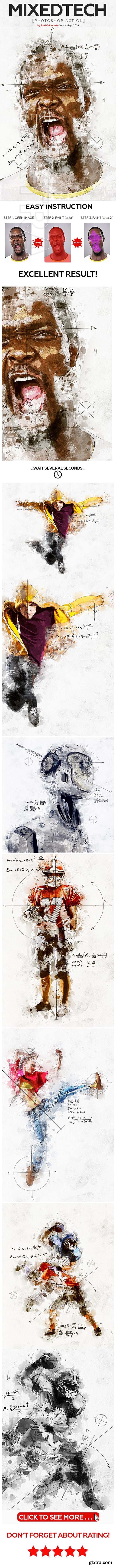 GraphicRiver - Mixed Tech Photoshop Action 23806048