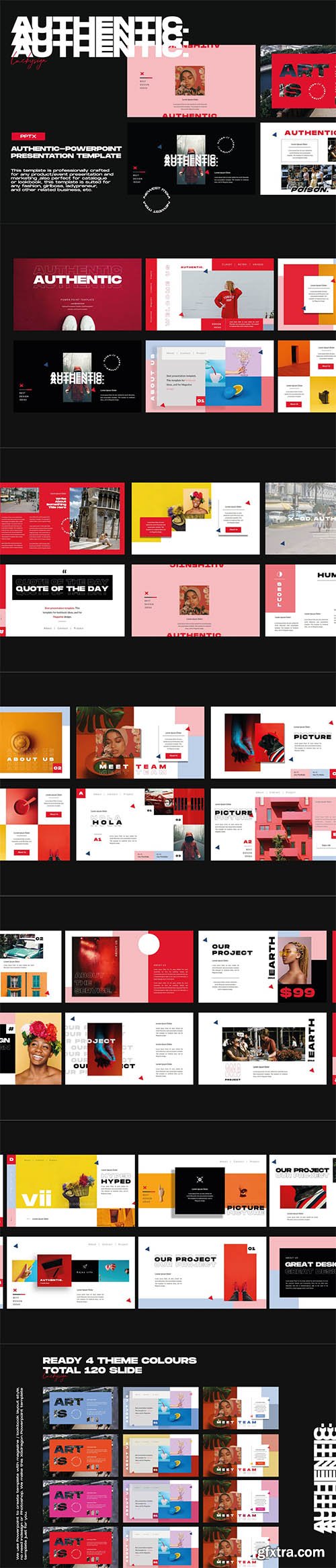 Authentic Powerpoint, Keynote and Google Slides Templates