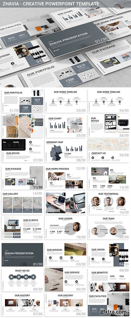 Zhavia - Creative Powerpoint Template