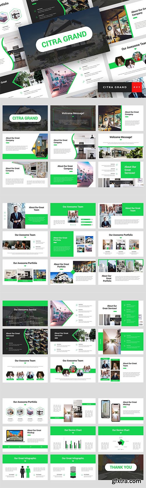 Citra Grand - Real Estate Powerpoint, Keynote and Google Slides Templates