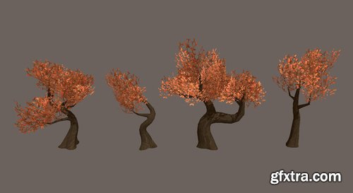 Cgtrader - Fantasy Root Forest - Game Props Low-poly 3D model