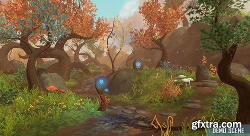 Cgtrader - Fantasy Root Forest - Game Props Low-poly 3D model