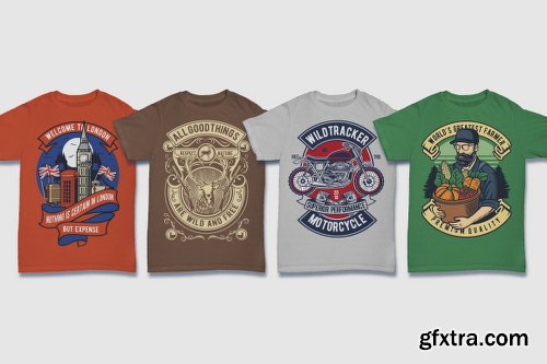 DealJumbo - 100 Premium Retro T-shirt Designs