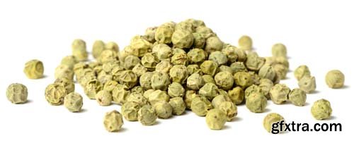 Dried Green Peppercorns Isolated - 7xJPGs