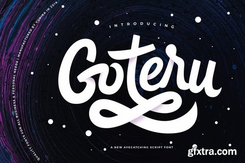 Goteru - Eyecatching Script Font