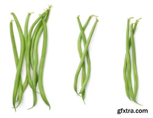 Green Beans Isolated - 5xJPGs