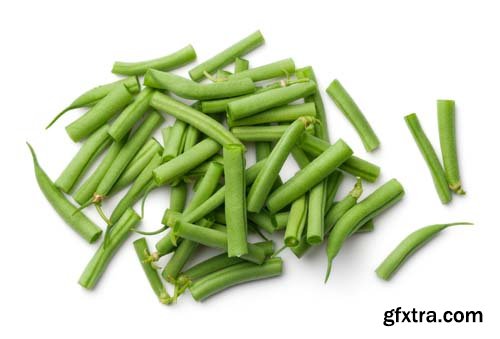 Green Beans Isolated - 5xJPGs