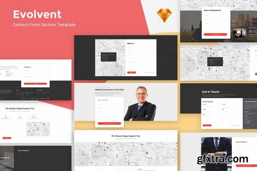 Evolvent - Contact Form Ui Kit Template