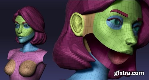 Cgtrader - Female cartoon base mesh 3D model