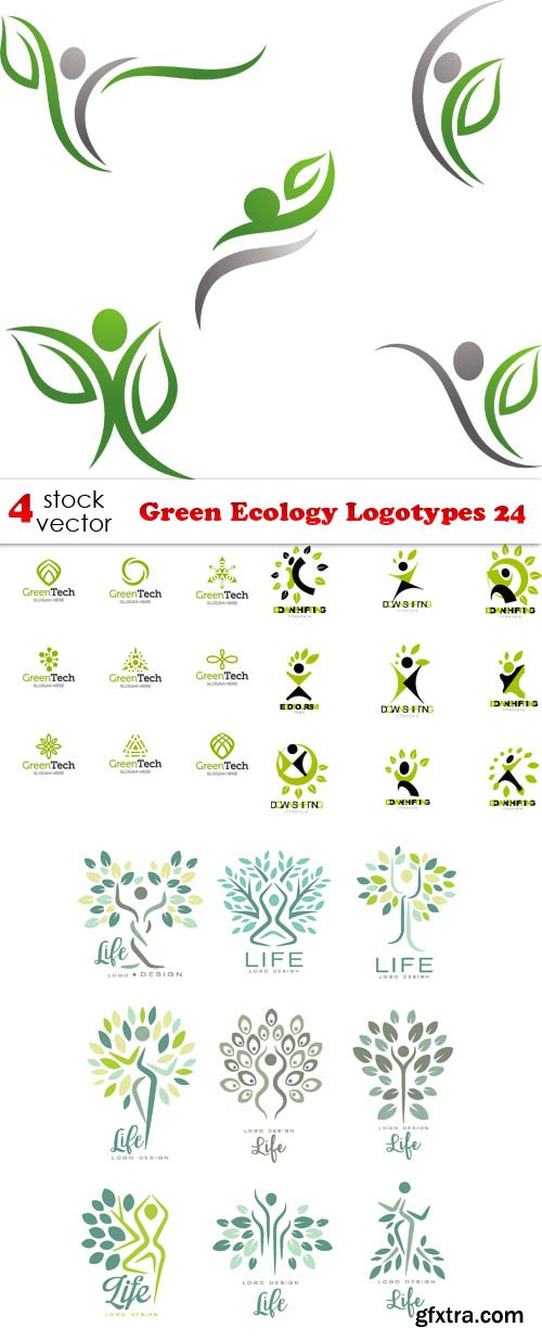 Vectors - Green Ecology Logotypes 24