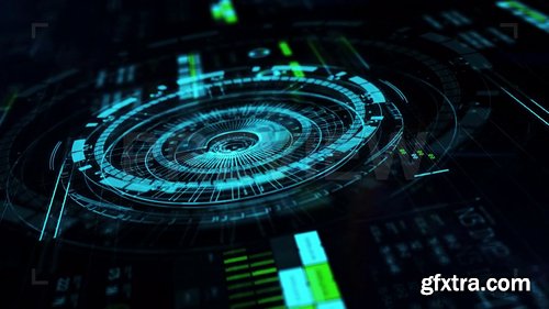 Blue HUD Technology Background 238014 Blue HUD Technology Background 238014