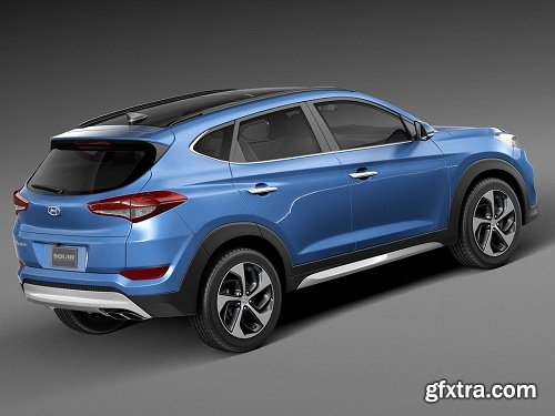 Hyundai Tucson 2016 3d Model