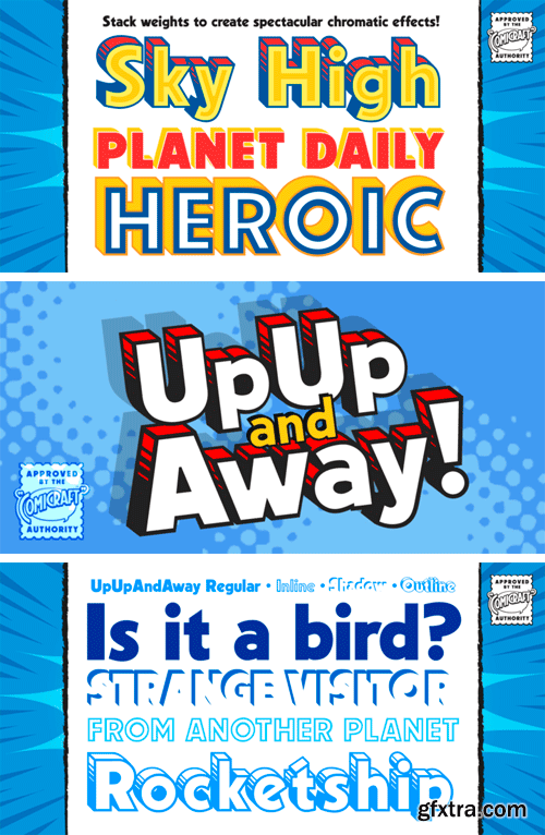 Up Up And Away Font Family