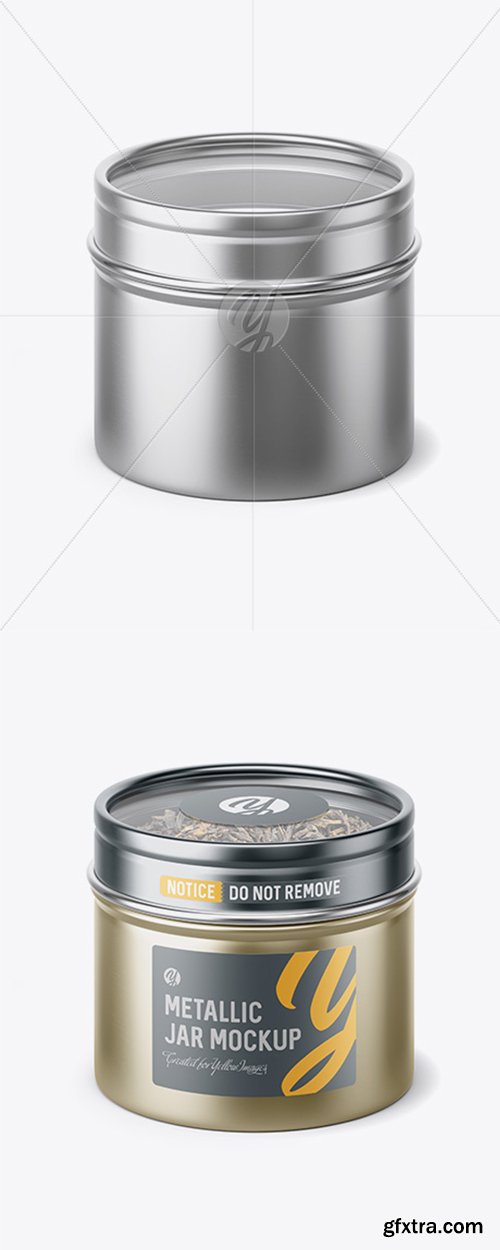 30g Metallic Jar With Clear Glass Window Mockup (high-angle view) 42127 30g Metallic Jar With Clear Glass Window Mockup (high-angle view) 42127