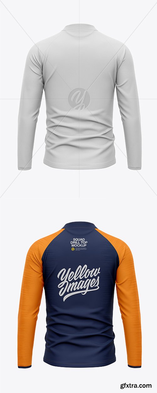 Men's Squad Drill Top - Back View 42334 Men's Squad Drill Top - Back View 42334