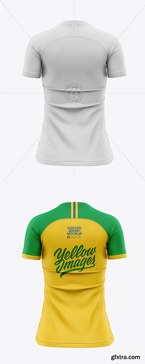 Women’s Soccer Jersey Mockup - Back View 41470