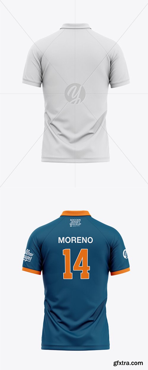 Men’s Soccer Jersey Mockup - Back View 42344