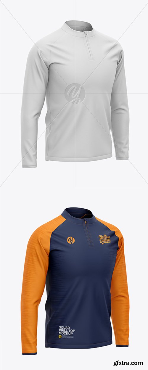 Men's Squad Drill Top - Front Half-Side View 42474