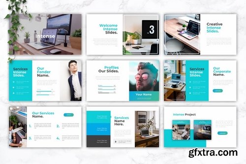 INTENSE Business - Powerpoint Google Slides and Keynote Templates