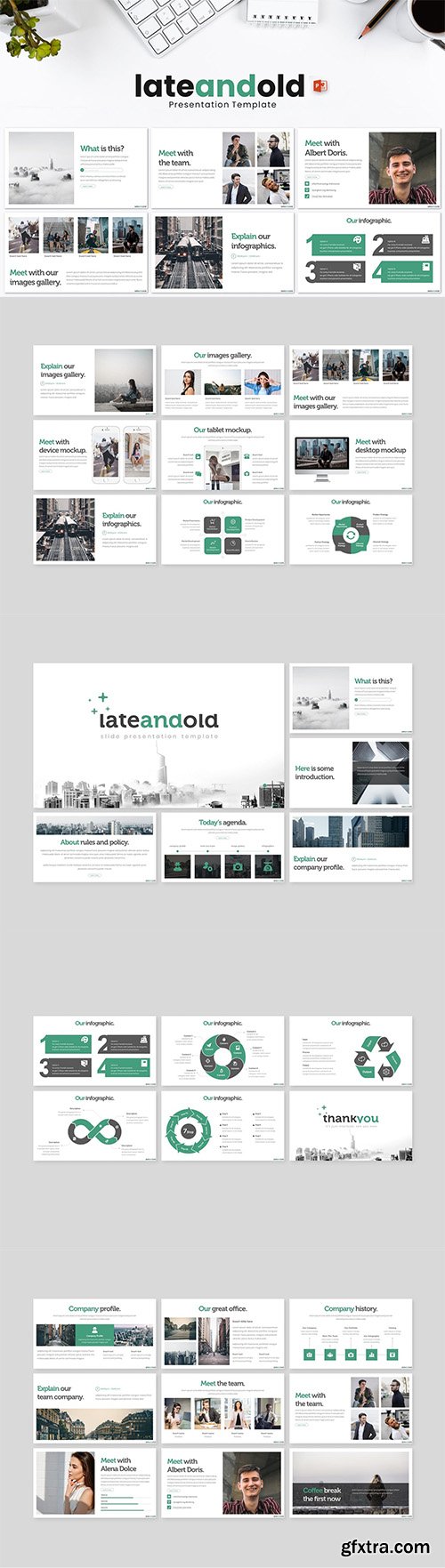 Late and Old - Powerpoint, Keynote and Google Slides Template Late and Old - Powerpoint, Keynote and Google Slides Template
