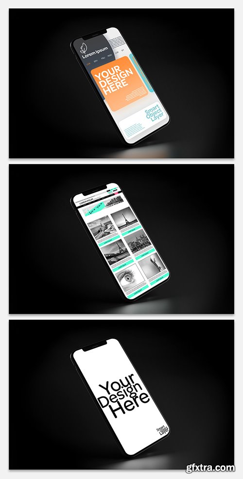 Smartphone Mockup on Dark Background 265527077 Smartphone Mockup on Dark Background 265527077