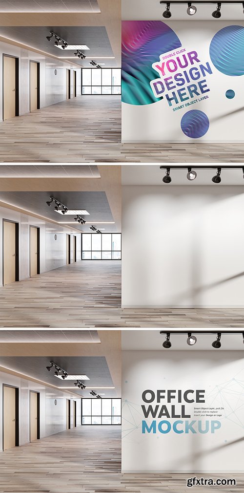 White Wall Corner in Modern Firm Mockup 265385698