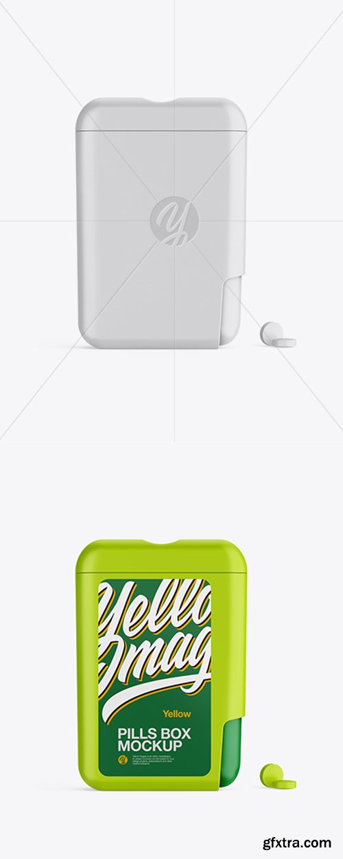 Matte Pills Box Mockup 36855 Matte Pills Box Mockup 36855