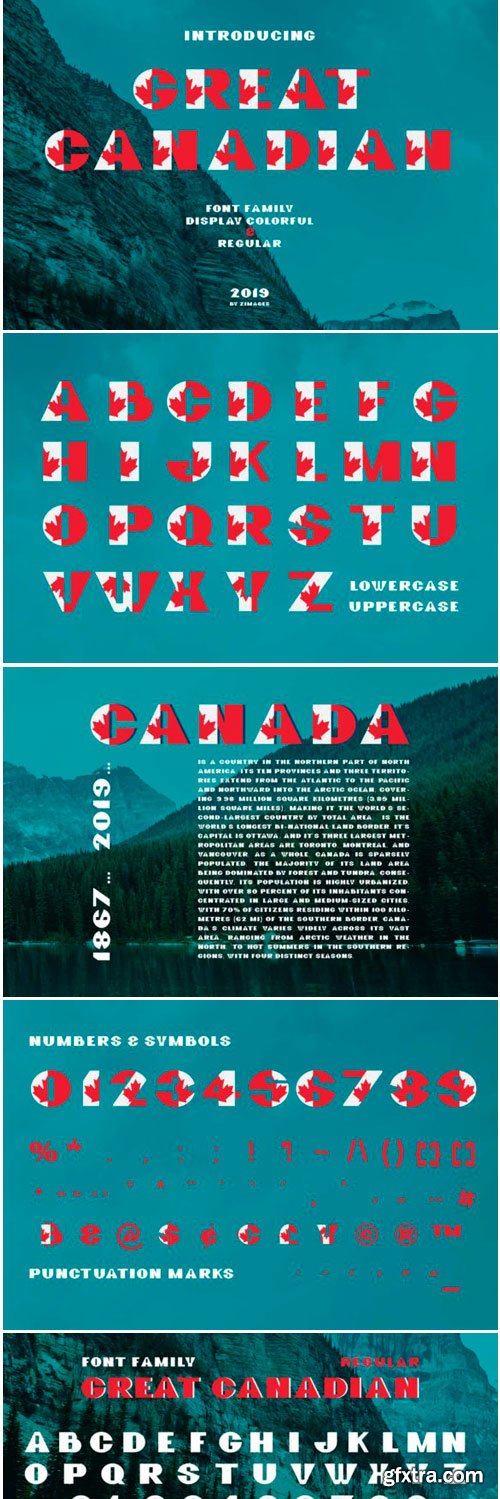 Great Canadian Font Family