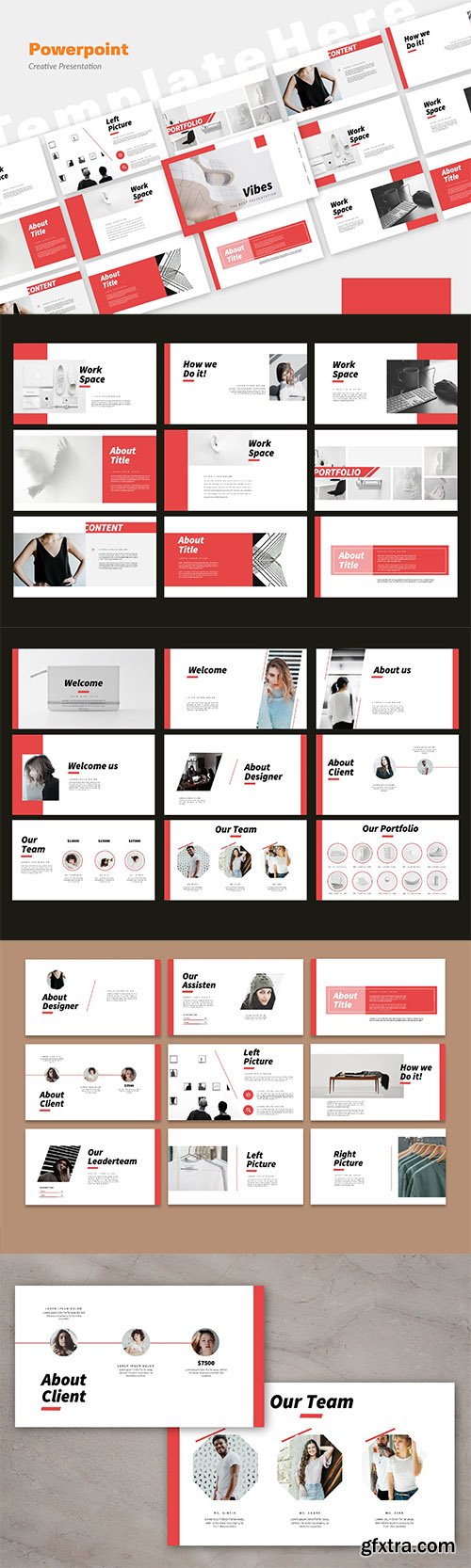 Vibes Minimal Powerpoint, Keynote and Google Slides Template