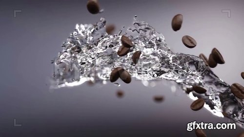 Water Trail And Coffee Beans 240936