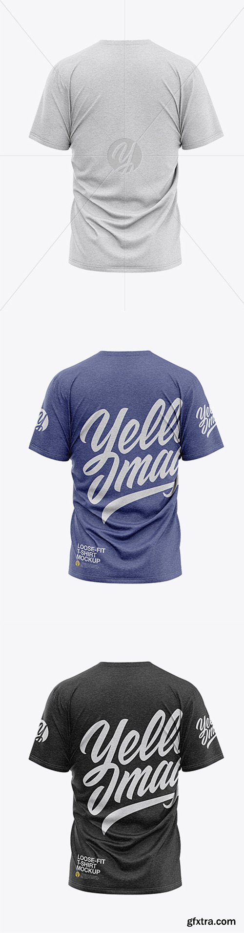 Men’s Heather Loose Fit T-Shirt - Back View 33069