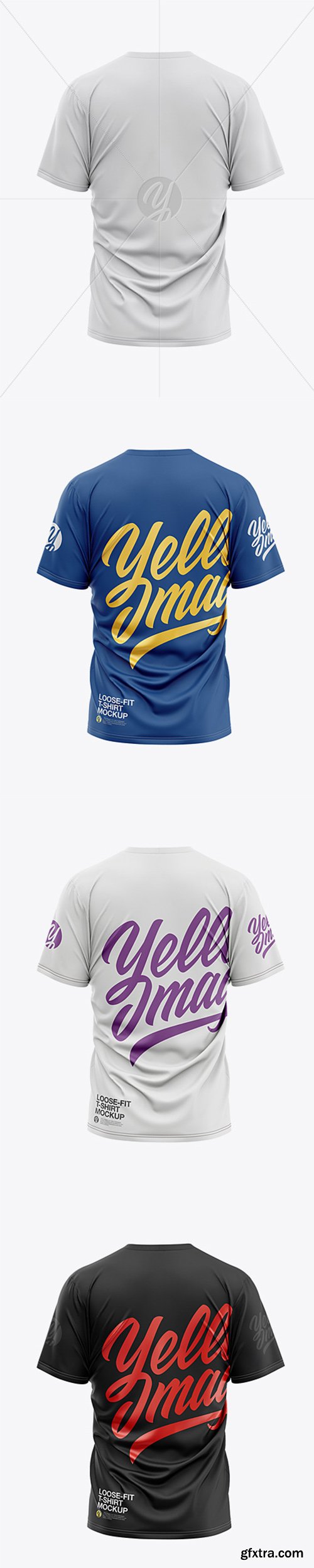 Men’s Loose Fit Graphic T-Shirt - Back View 32474 Men’s Loose Fit Graphic T-Shirt - Back View 32474