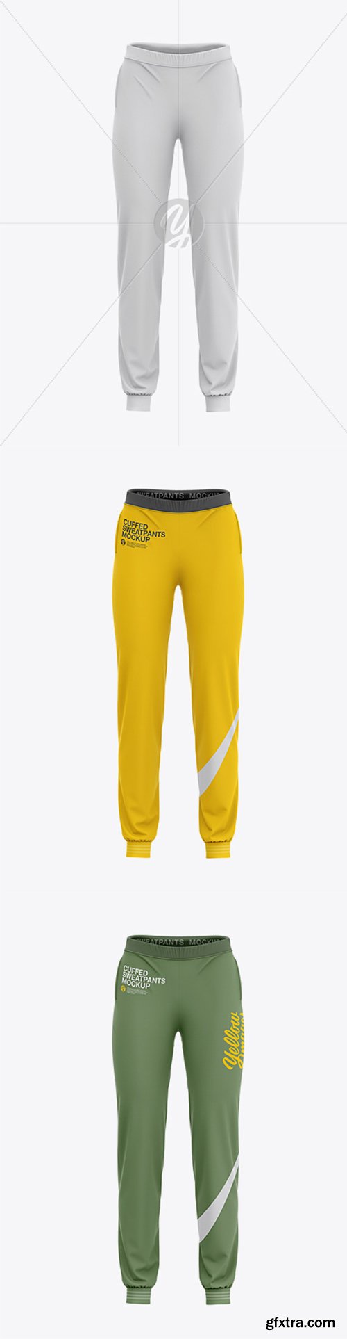 Women's Cuffed Sweatpants Mockup - Front View 34960
