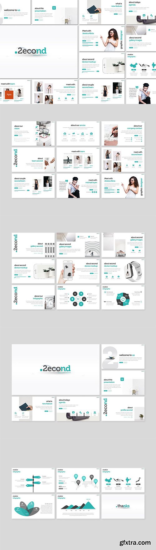 Second - Powerpoint, Keynote and Google Slides Template Second - Powerpoint, Keynote and Google Slides Template