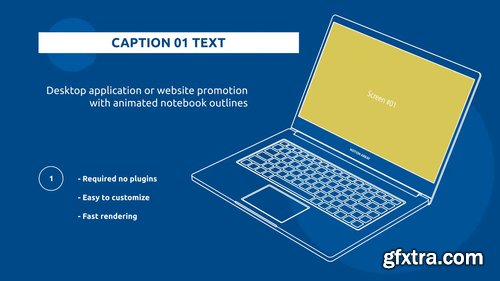 Website Or Software Promo With Notebook Outlines 241030