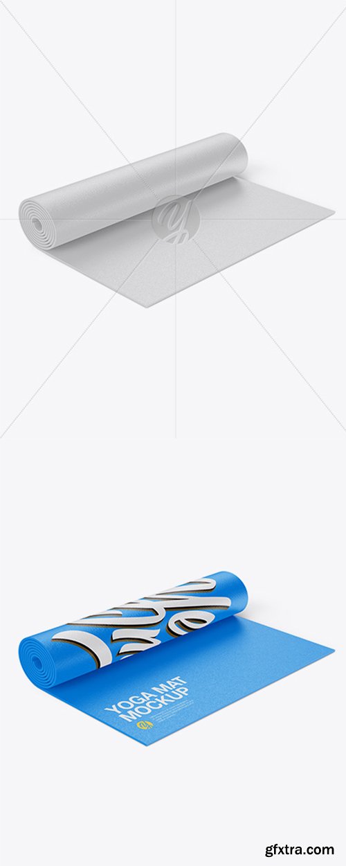 Yoga Mat Mockup - Half Side View 23444 Yoga Mat Mockup - Half Side View 23444