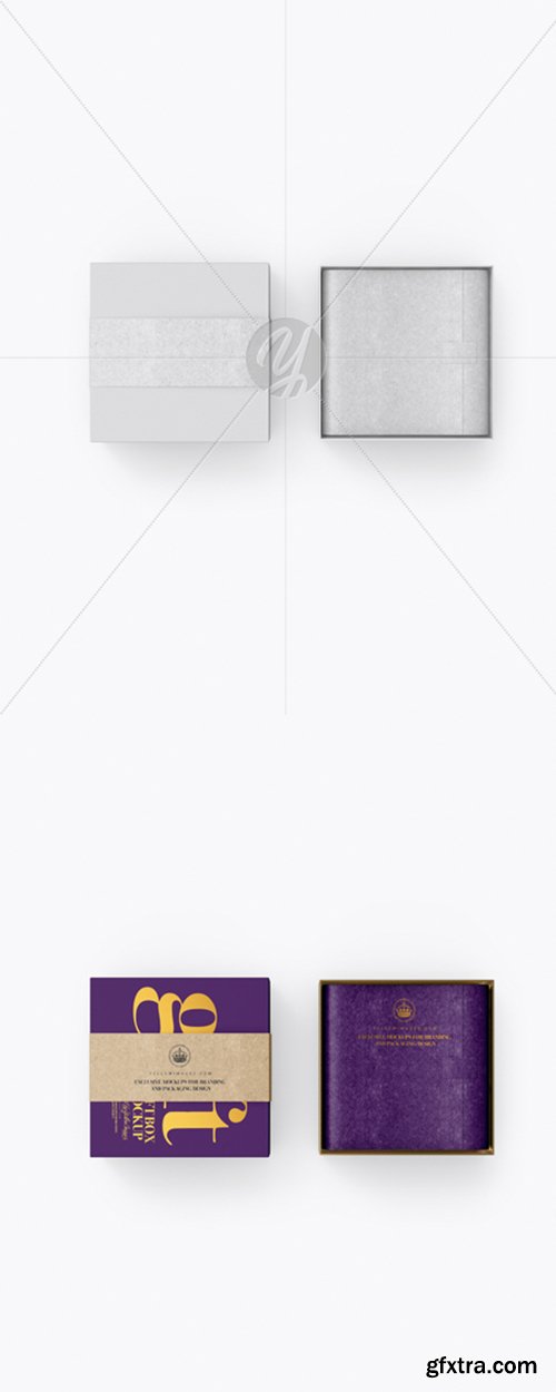 Two Matte Boxes with Label Mockup - Top View 25229 Two Matte Boxes with Label Mockup - Top View 25229