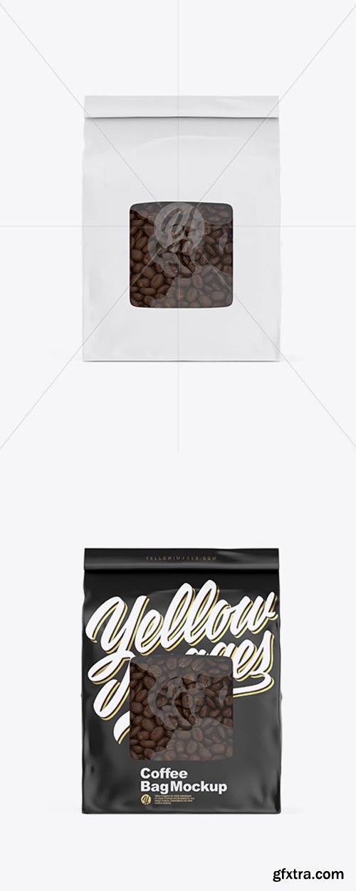 Coffee Bag Mockup - Front View 31253 Coffee Bag Mockup - Front View 31253
