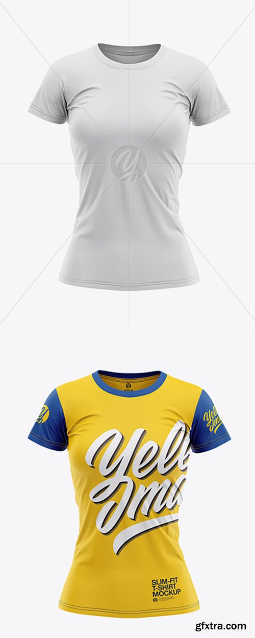 Women’s Slim-Fit T-Shirt Mockup - Front View 30907