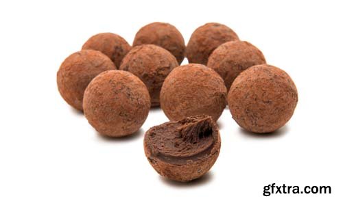 Chocolate Truffle Isolated - 15xJPGs