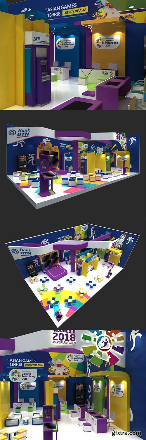 Cgtrader - Booth 15x10 3D model