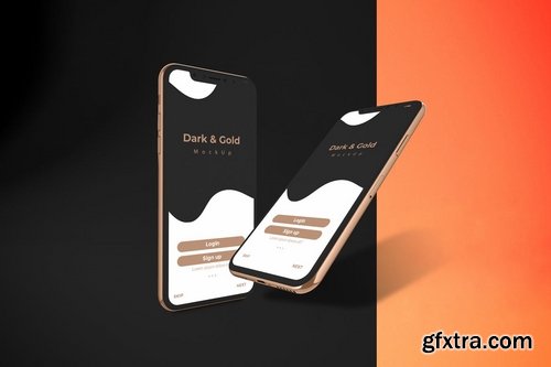 Gold & Dark iPhone XS
