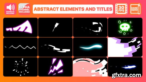 VideoHive Abstract Elements And Titles After Effects 23860453