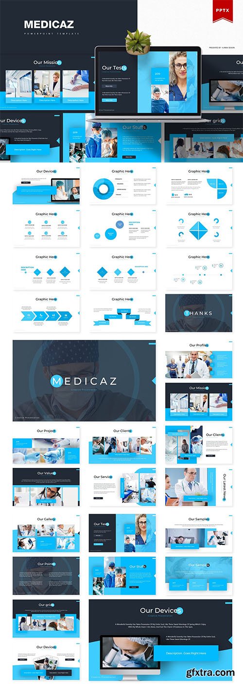 Medicaz | Powerpoint, Keynote and Google Slides Template